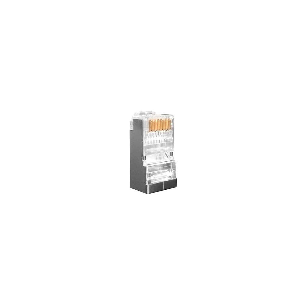 PLUG-8P8C-U-C6-SH-100 RJ-45 коннектор 8P-8C экранированный Hyperline