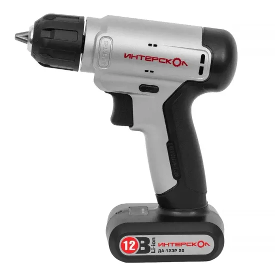Аккумуляторная дрель-шуруповерт "ИНТЕРСКОЛ" ДА-12ЭР 20
