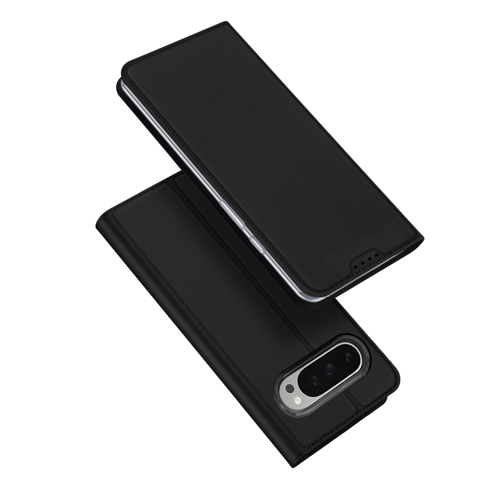 Чехол книжка из PU кожи черного цвета от Dux Ducis для Google Pixel 10 Pro XL, серия Skin Pro Series Case