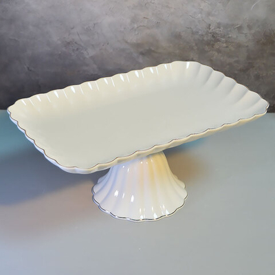 Фруктовница 30,5см на ножке "Золотая линия", 202491