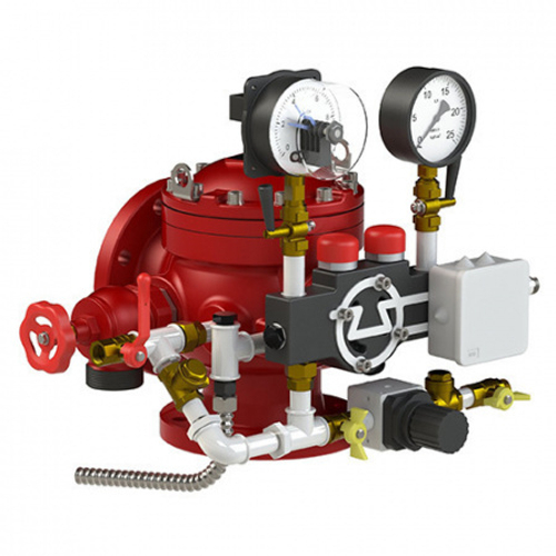 Узел управления спринклерный воздушный с электроклапаном (Э24)