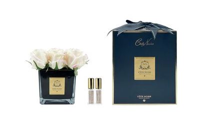 Букет/Композиция/Цветы SQUARE 9 ROSE blush blackБукет Cote Noire Черный / Золотой / Белый