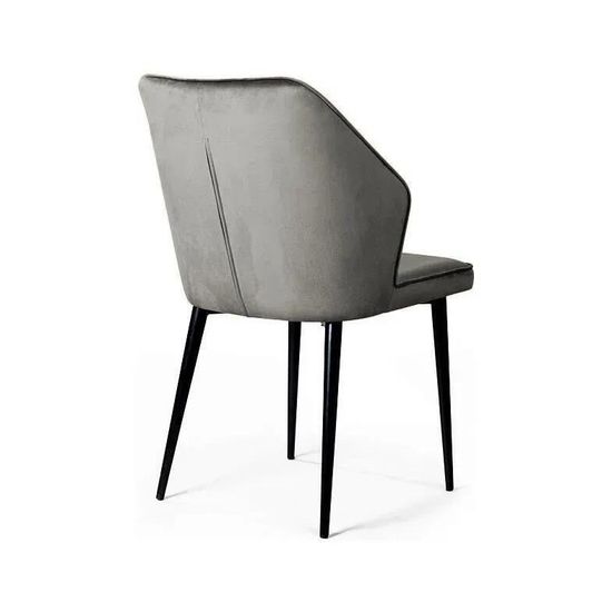 Стул Berg, бархат пепельно-бежевый 25