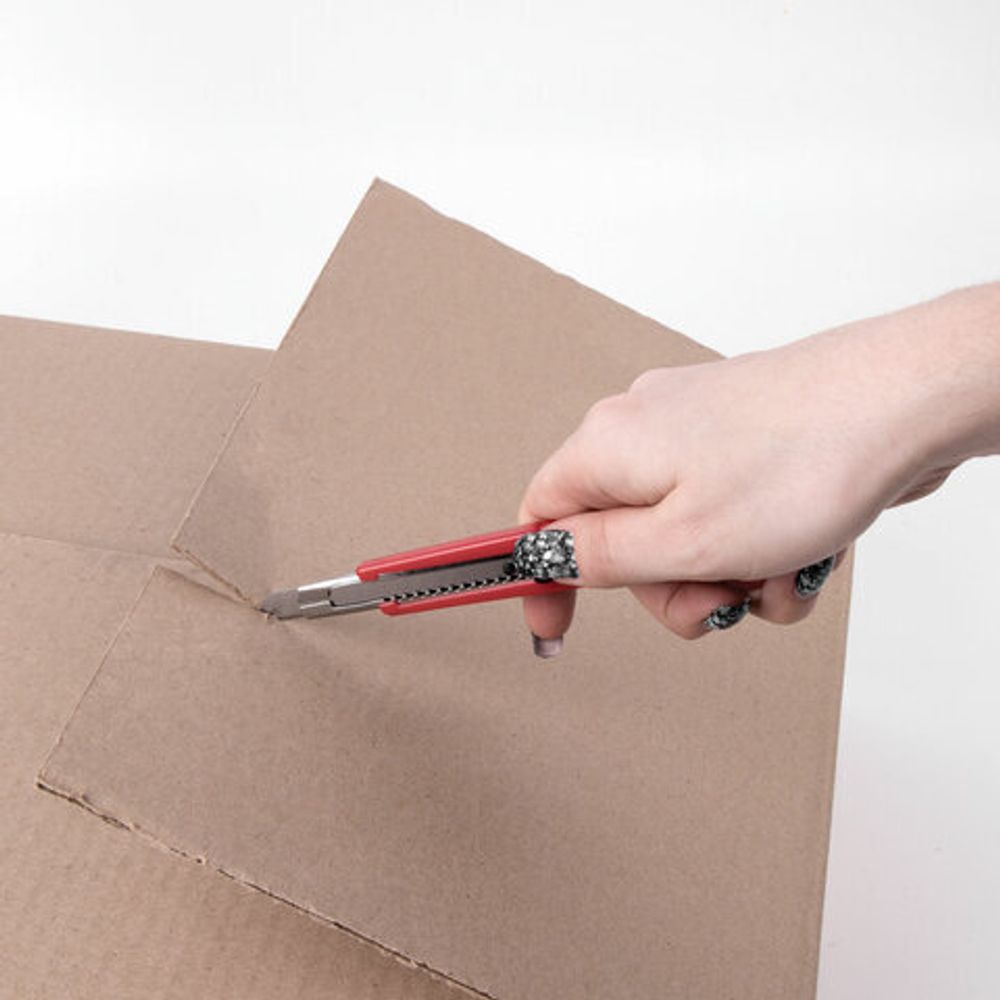 Нож канцелярский 9 мм STAFF "Profit", 1шт, усиленный, металлические направляющие, автофиксатор, ассорти, 237082