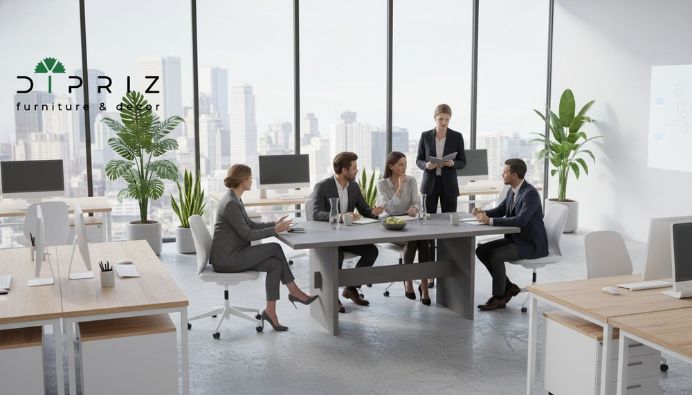 Стол кухонный, 200х100х75, Гамбург, обеденный, деревянный, серый, Dipriz