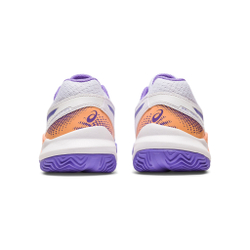 Детские теннисные кроссовки ASICS Gel-Resolution 9 GS Clay Court Shoe Kids - White, Violet