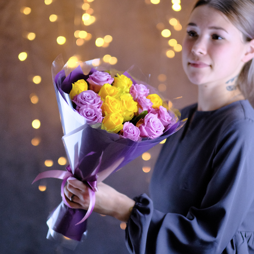 Купить Букет роз «Диана»‎ #634