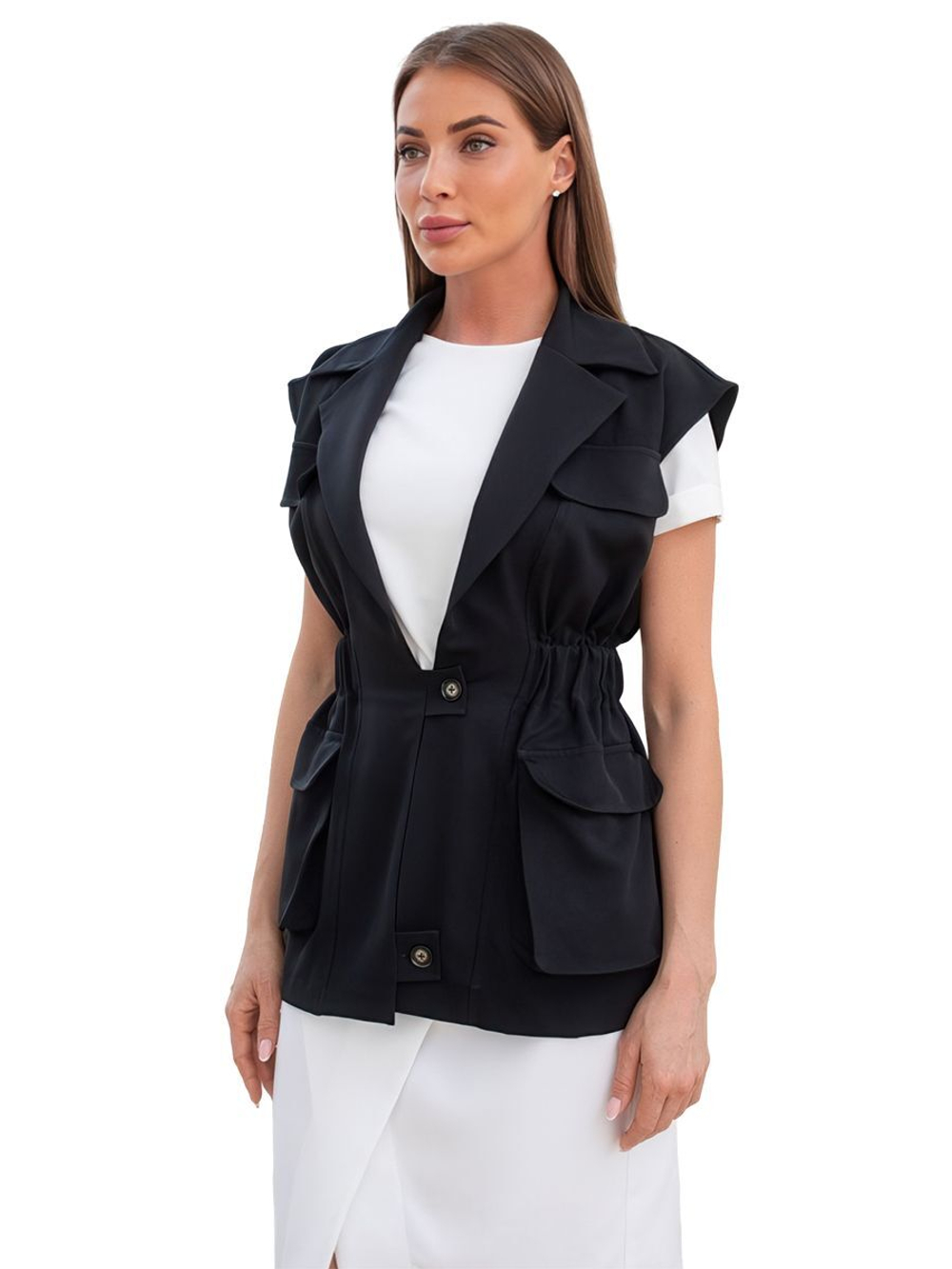 Жилет медицинский женский Dr. Nice Beauty, бежевый, 52