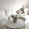 Журнальный столик Sheffield Ø80 см, белый мрамор