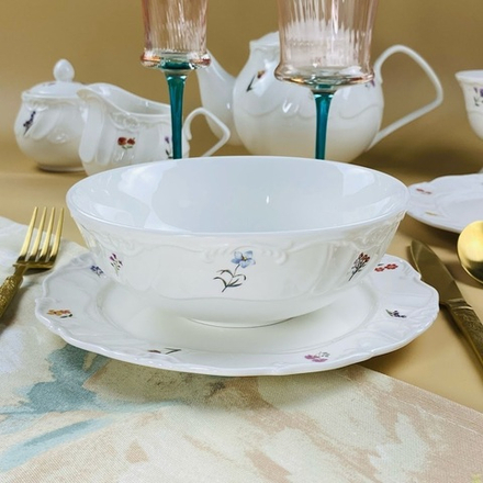 Lenardi 109-201 Салатник 17х6см КРОКУС в под.уп.(х12)Фарфор