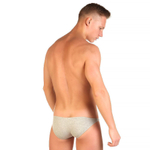 Хлопковые трусы-слипы с заниженной посадкой (Размер: XXL) (Цвет: коричневый)