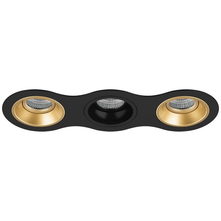 Комплект из светильников и рамки Lightstar Domino Round (214637+214603+214607+214603) D637030703