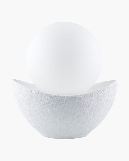 Белая настольная лампа “Мейперл”