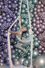 Шар 12" Арктический голубой, шелк / Silk Artic Blue 839