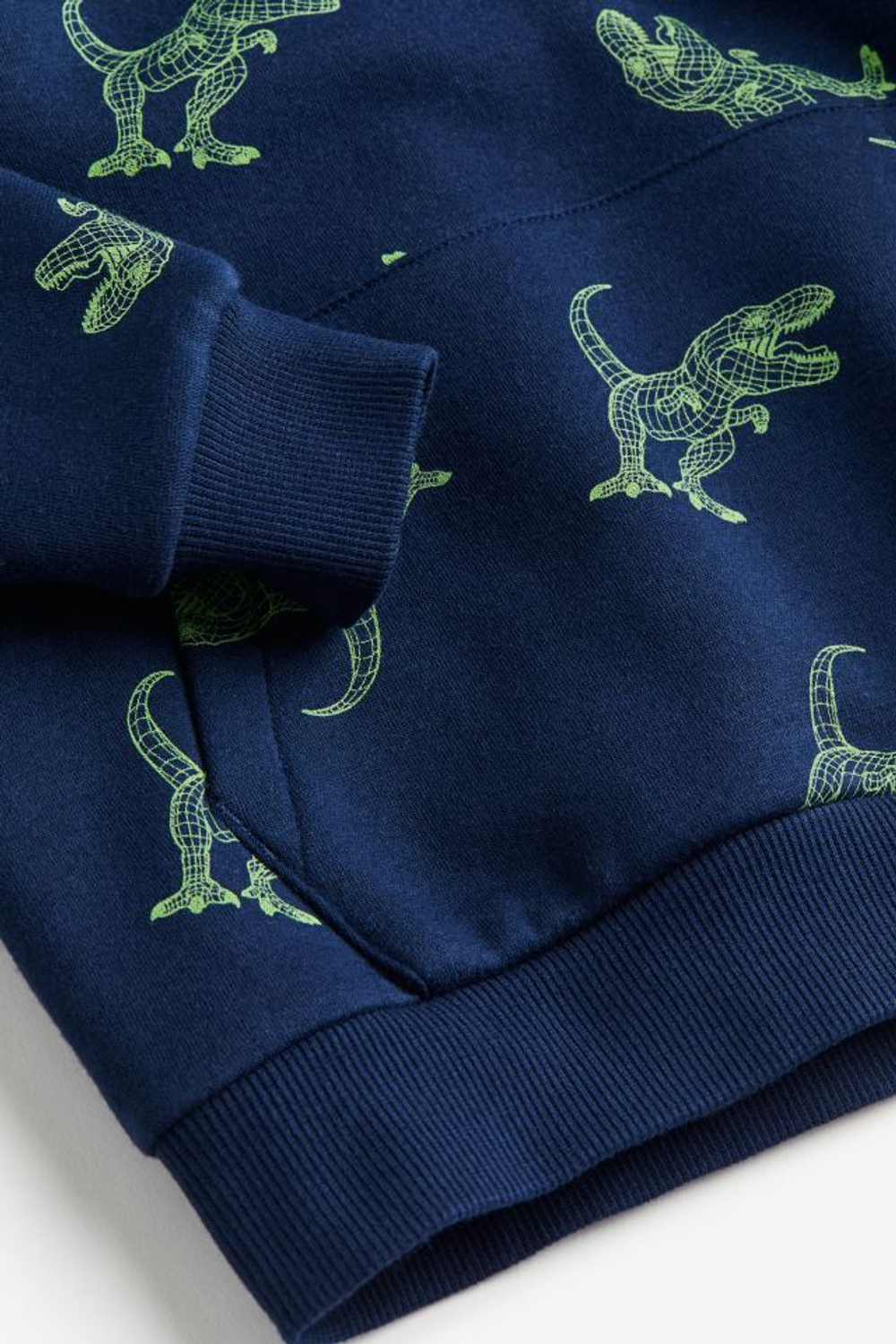 H&M Толстовка с капюшоном, темно-синий