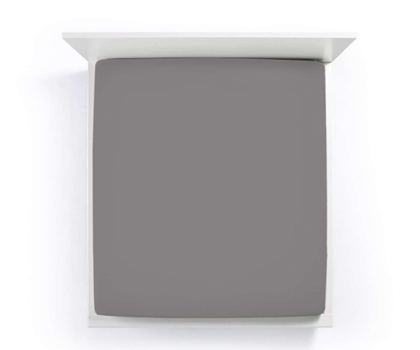 Простыня на резинке 180x200-200x220 Formesse Bella Donna Premium 0215 Light Anthracite