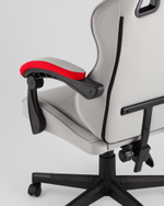 Кресло спортивное TopChairs Phantom ткань серо-красный