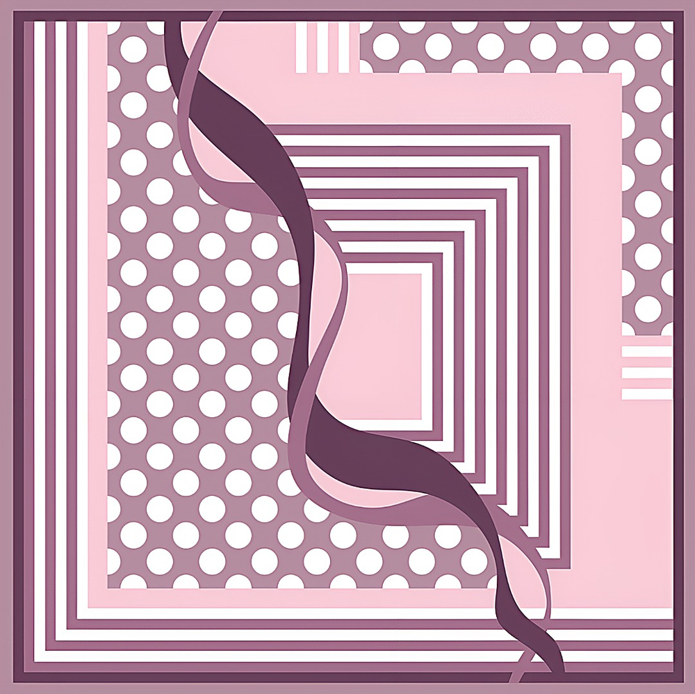 Платок двойной печати 88x88 см AV-HA33202