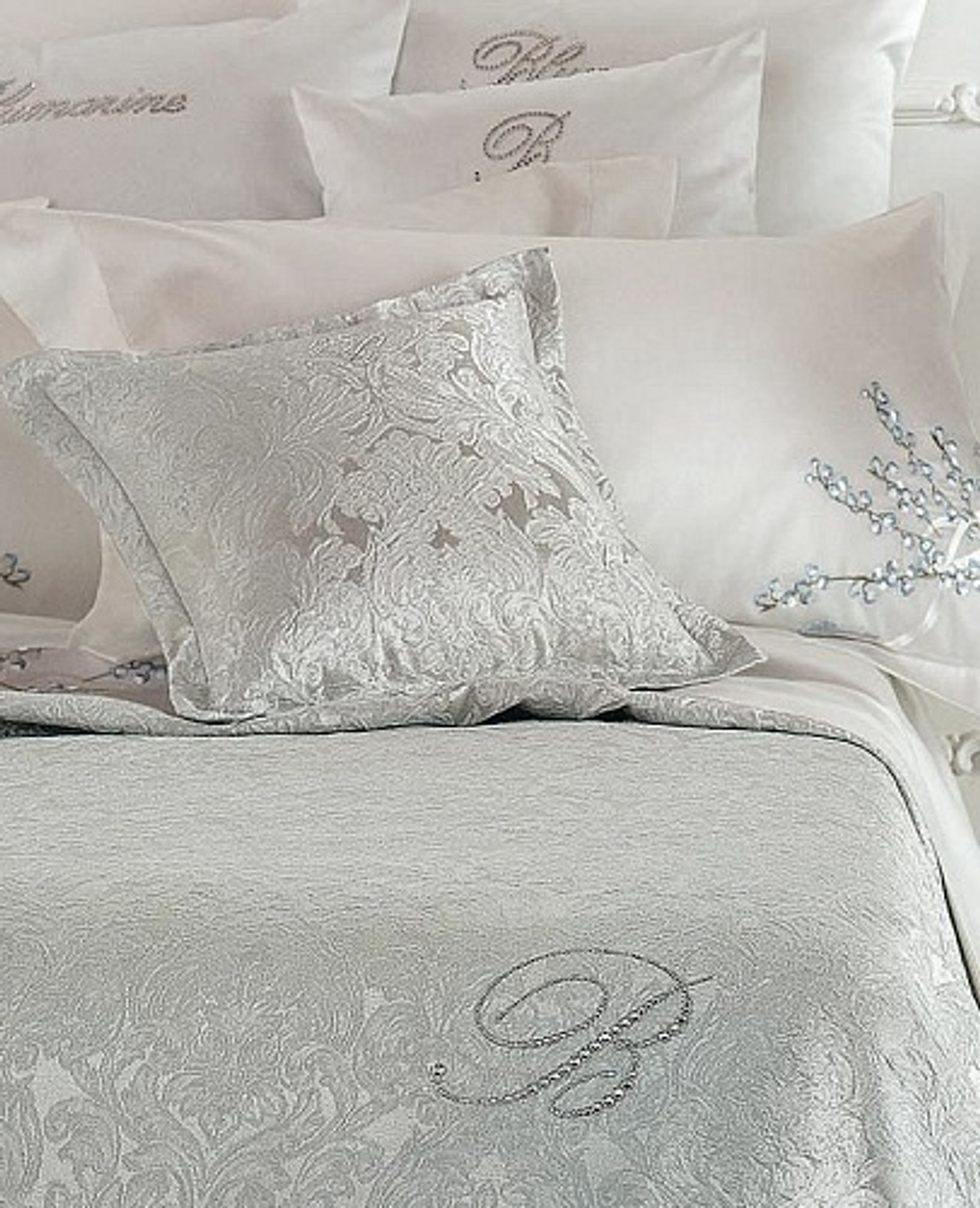 Покрывало 270х270 Blumarine Petra Speccio жемчужно-серое