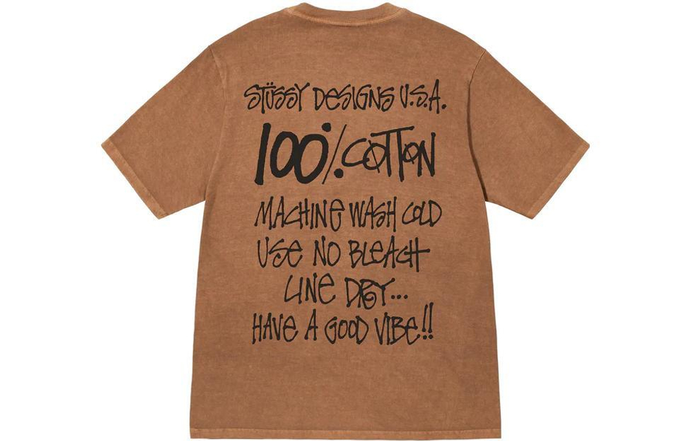 Футболки Stussy FW22 Pigment Dyed Tee 100% T, 1904829