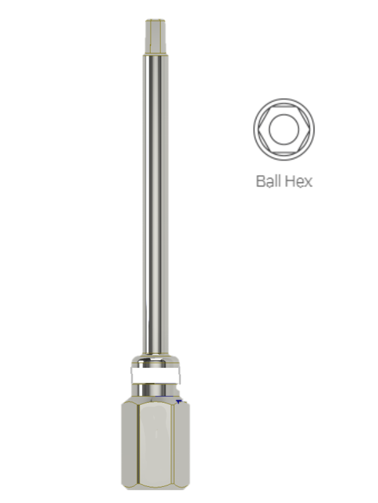 Ключ для угловых винтов White (белый) Ball Hex 1.2, 20 Ncm