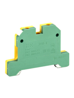 Зажим наборный ЗНИ-4PEN 4кв.мм (JXB-земля) IEK YZN20-004-K52