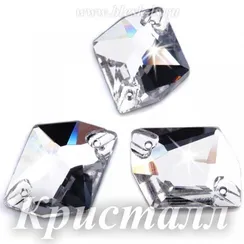 Пришивной космик Solvo с 2 отверстиями, Кристалл