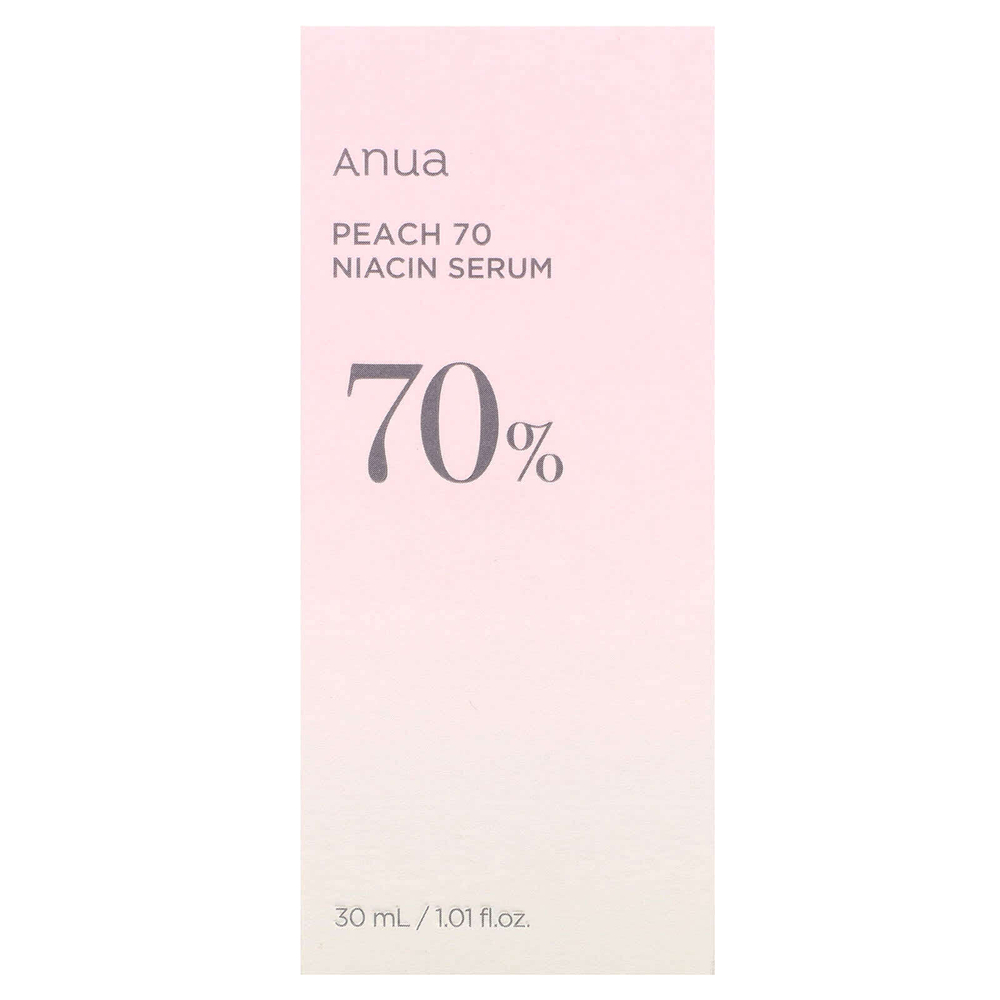 Anua, Peach 70 Niacin, сыворотка с персиком и ниацином, 30 мл (1,01 жидк. унции)