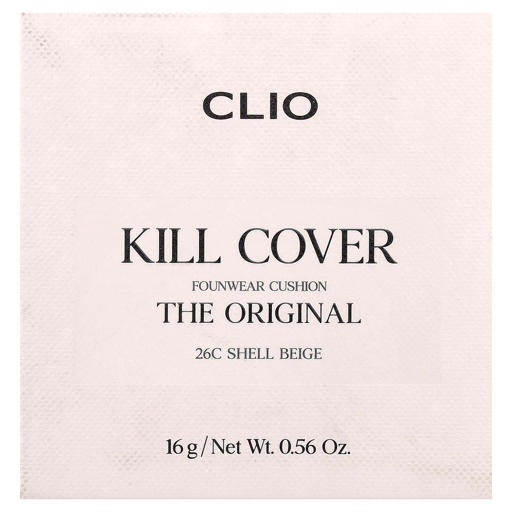 Clio, Death Cover FounWear, кушон, оттенок 26C бежевый, 16 г (0,56 унции)