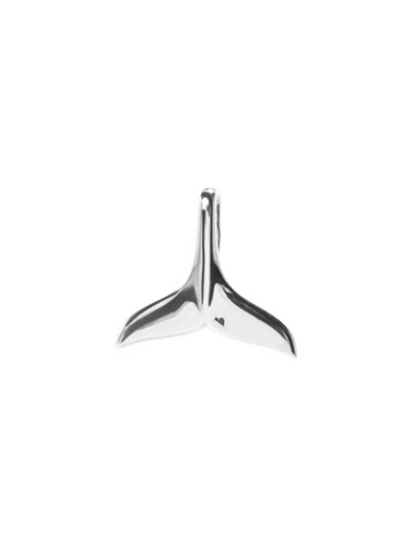 Подвеска из серебра"Хвост кита"