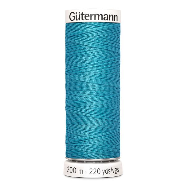 Нитки универсальные Gutermann Sew-all 100 (200 метров), 5 кат. | 332 насыщенный бирюзовый