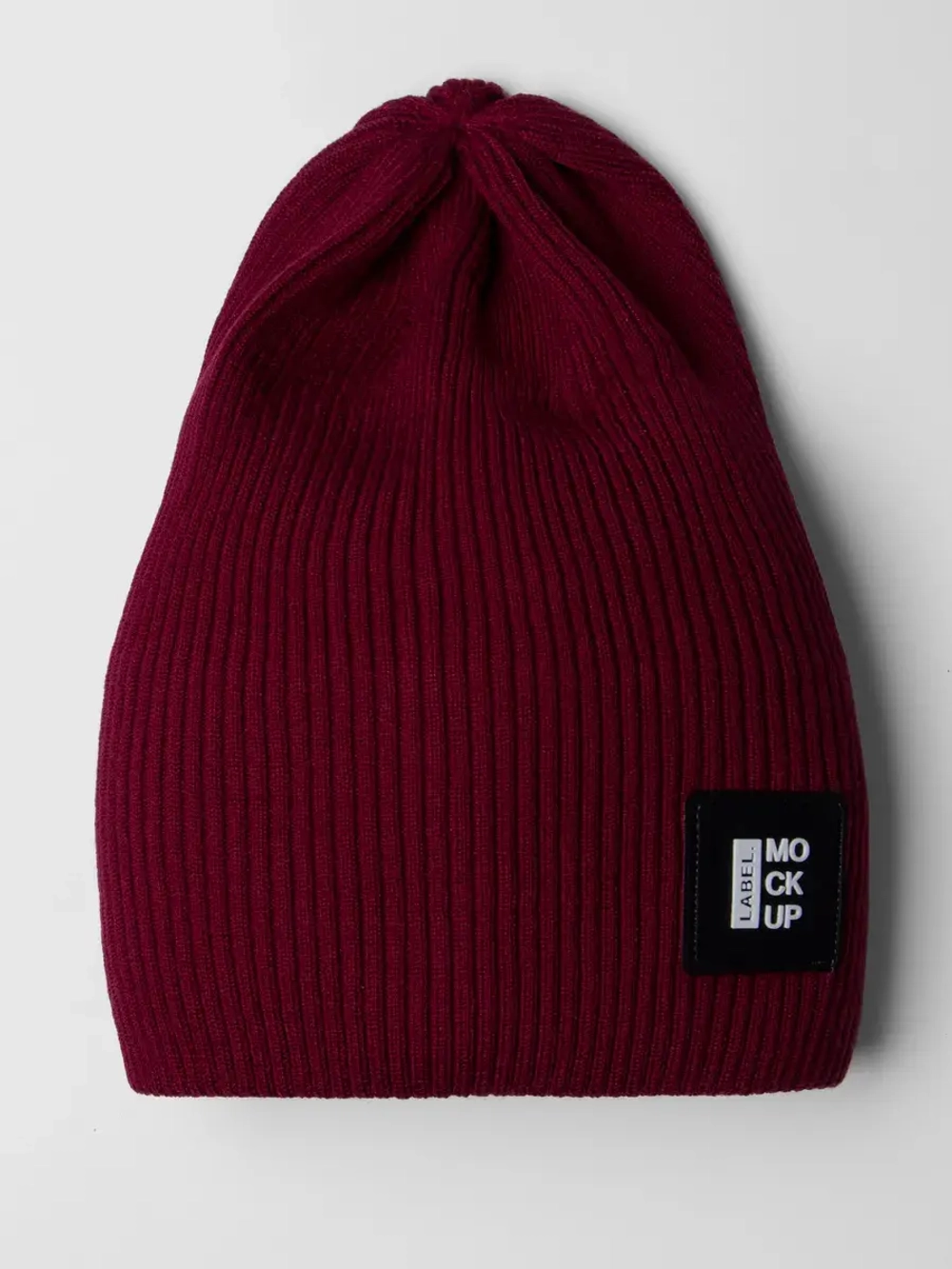 Красная шапка детская бини на осень