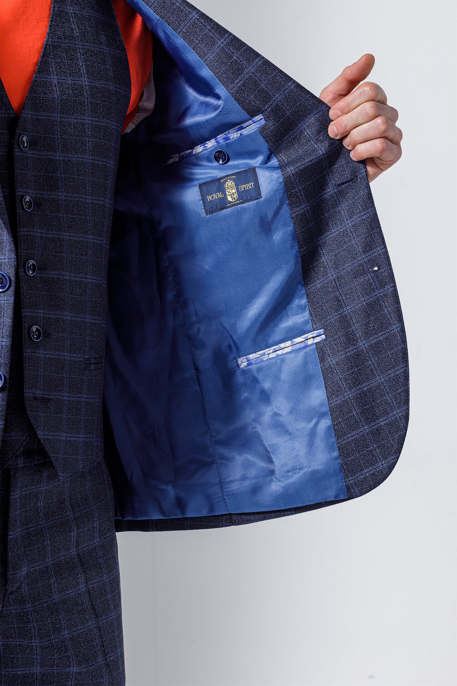 Костюм SLIM FIT из ткани в клетку