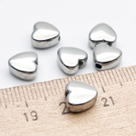 Бусина Сердце, сталь, размер 7,5*8 мм, цена за 1 шт