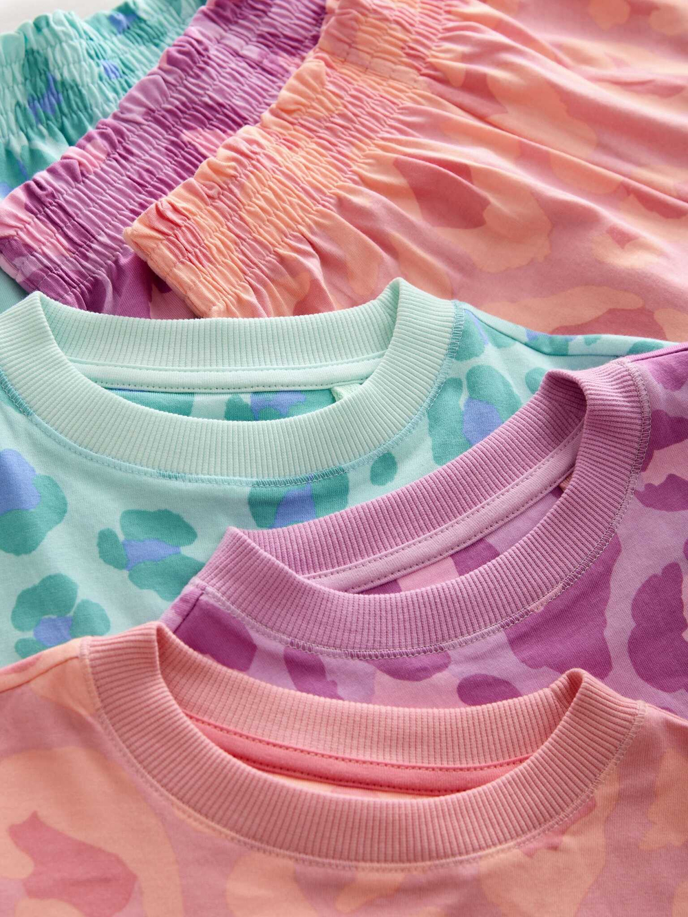 Пижама для девочки Next AC2-740, 3 шт., Розовый, Голубой