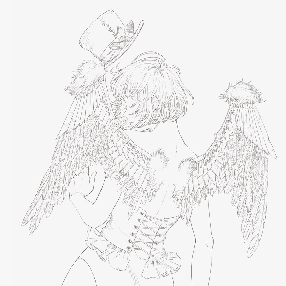 Victorian Fantasy Encyclopedia Kuroi Mori. Coloring book