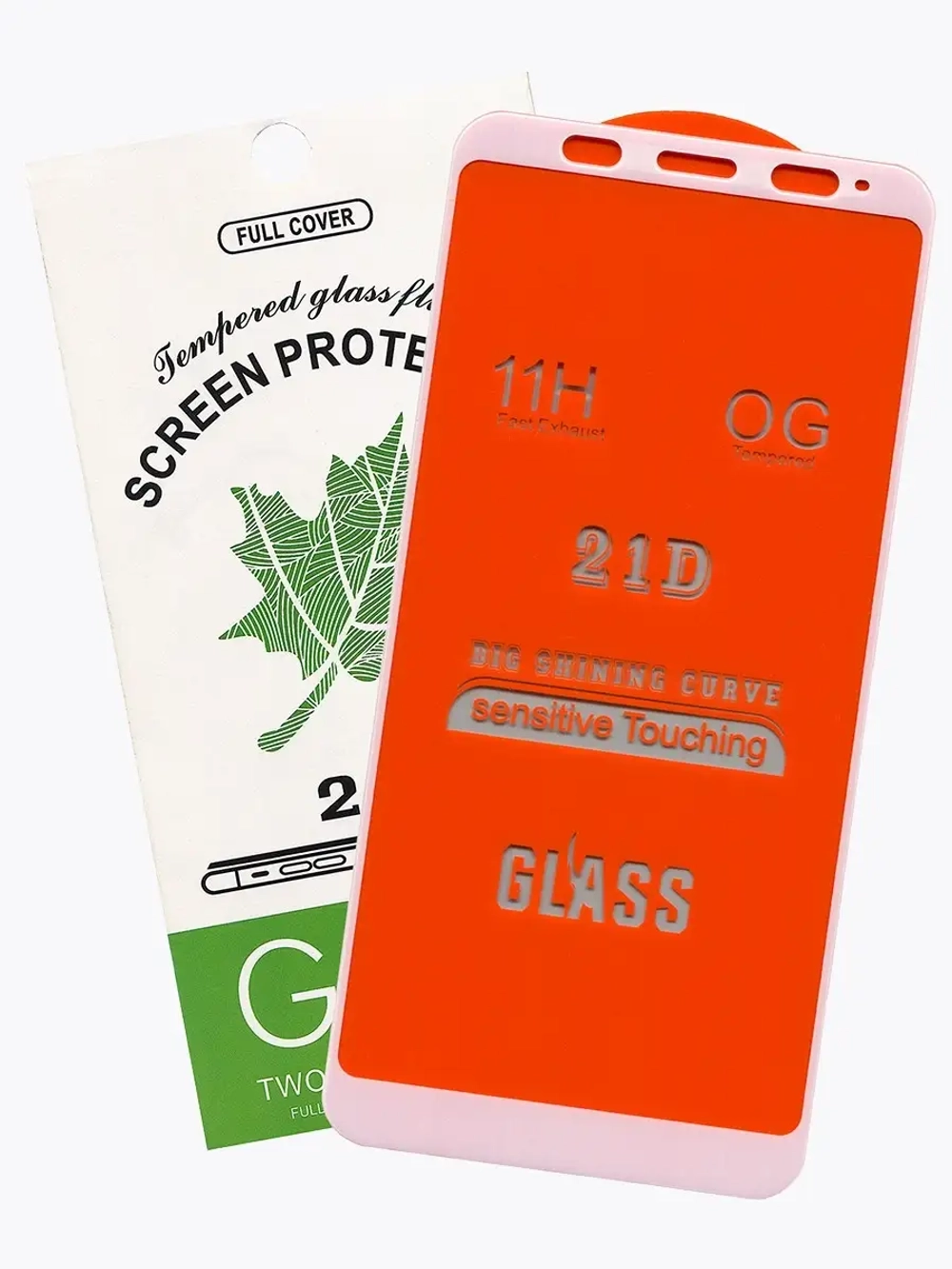 Защитное стекло Glass для Xiaomi Redmi Note 5/ Note 5 Pro, полный клей 21D, белая рамка