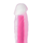 Прозрачно-розовый светящийся в темноте фаллоимитатор 20см ToyFa Beyond Tony Glow 872008