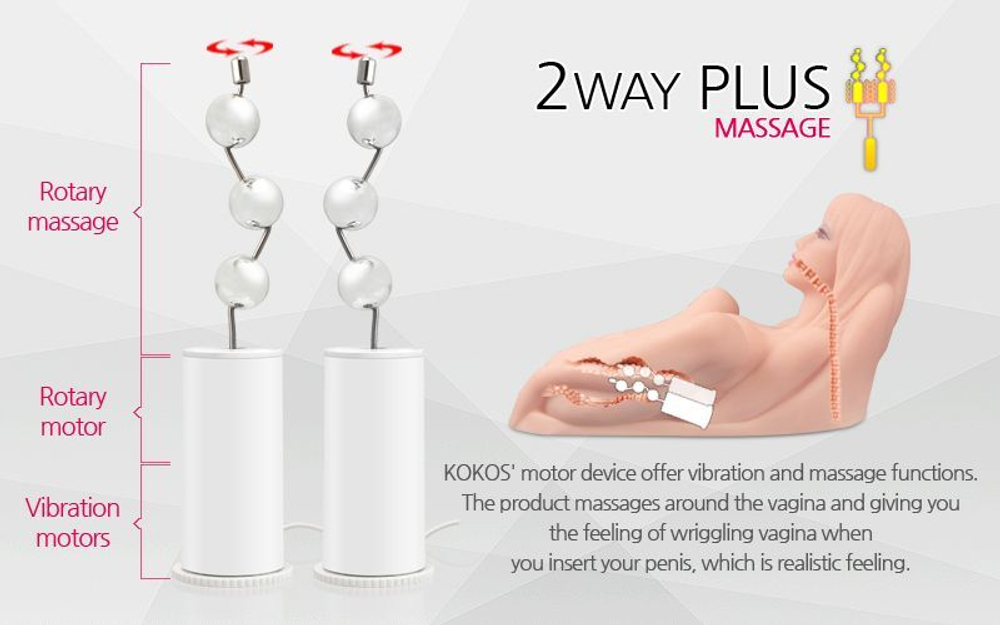 Реалистичный торс-девушка Hera 3 с тремя тугими отверстиями, вибрацией, ротацией и голосом (Цвет: телесный)