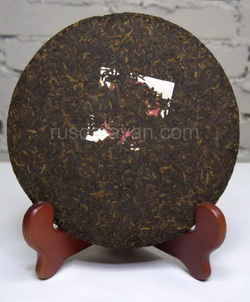 59270 Чай прессованный черный Пуэр Шу "Юньфусян, Красный Дракон" ци цзы бин 357гр