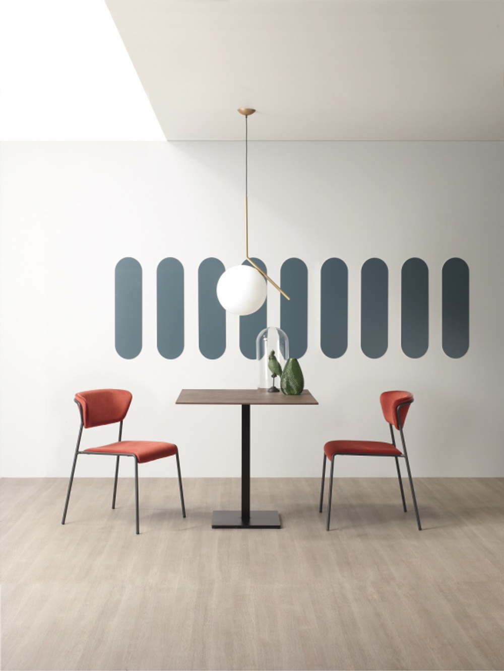 Стул с обивкой Scab Design Lisa, антрацит, красный