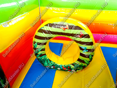 Коммерческий надувной батут "Грибная поляна" 9,1*5*5,5