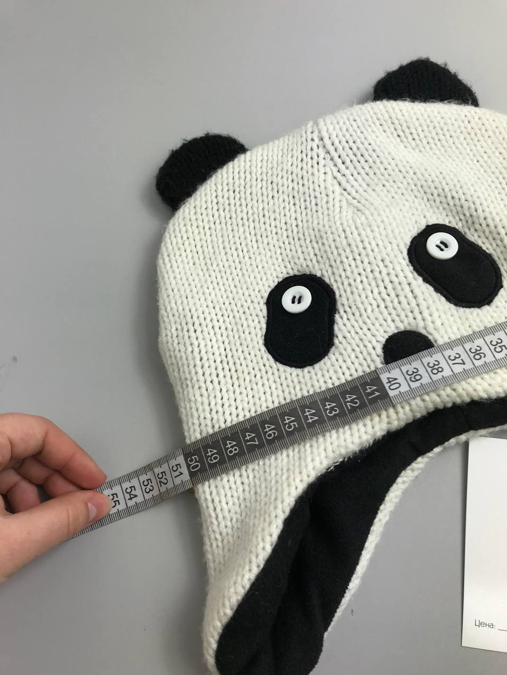Шапка "Панда" на 10 лет