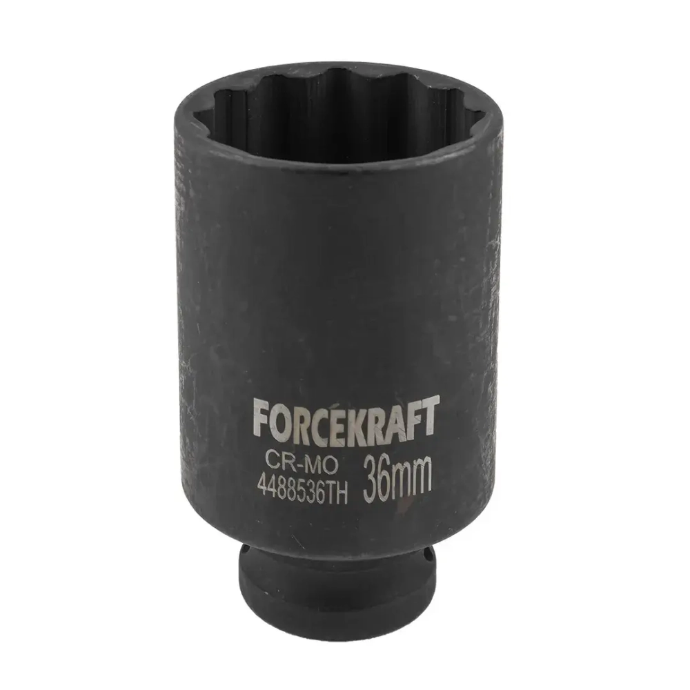 Головка ударная глубокая тонкостенная 36мм (12гр.),1/2'' FORCEKRAFT FK-4488536TH