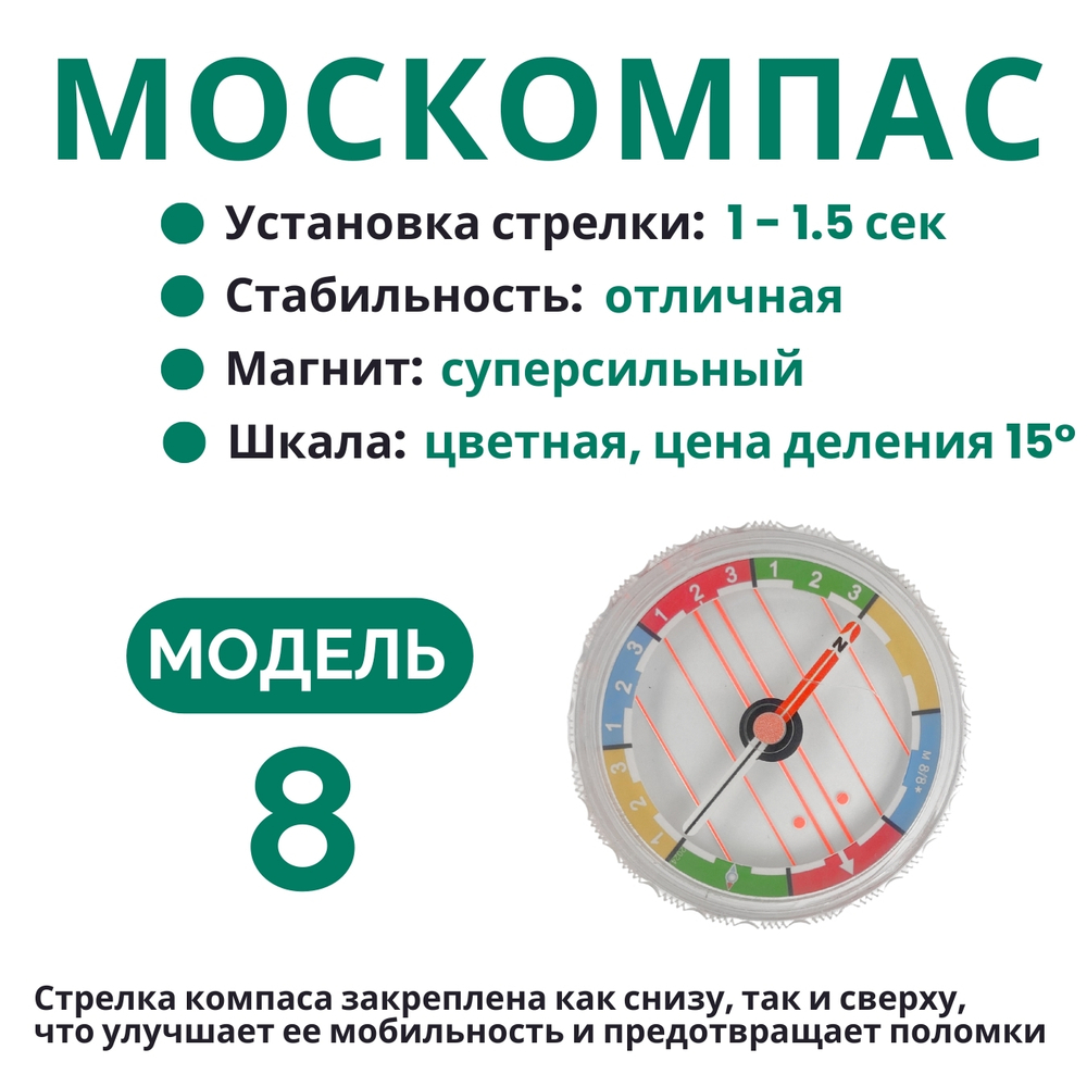 Компас жидкостный Москомпас Модель 8XTR