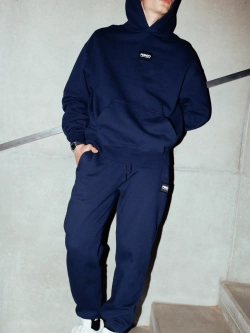 Худи MANTO LABEL 25 OVERSIZE темно-синее