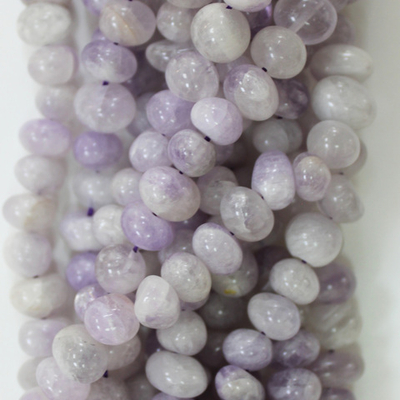 Аметист галтовка бусины 8-12мм