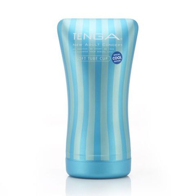Мастурбатор COOL TENGA Soft Tube CUP (Цвет: голубой)