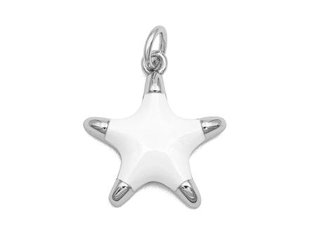 Подвеска "Звездочка" 17,5мм, эмаль