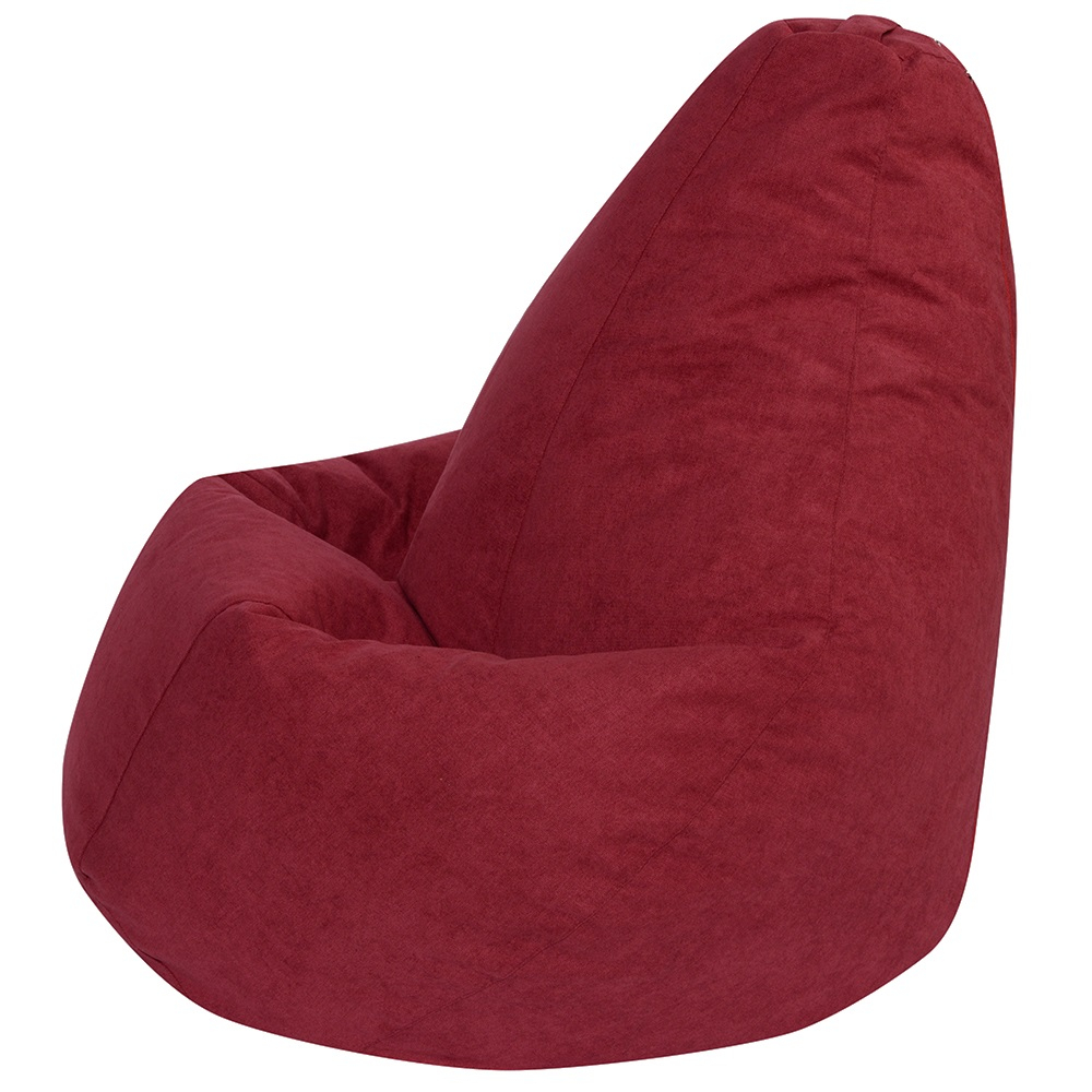 Кресло Мешок Груша Бордовый Велюр (4XL, Классический)